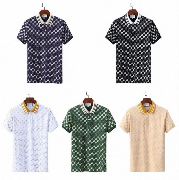 Herren Luxus Designer Italien Poloshirt T-Shirt Top Herren Polos Kleidung Kurzarm Stylist Sommer Lässige Mode T-Shirts Umlegekragen Tops Kleidung