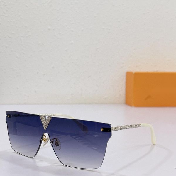 

sunglasses for women and men summer 1111 style anti-ultraviolet retro plate frameless eyeglasses random box, White;black