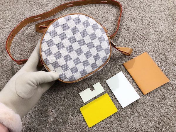 

round cosmetic bag ladies handbag classic camera shoulder leather designer luxury brand messenger women drum wallet m45280 m52293 m44699 m68