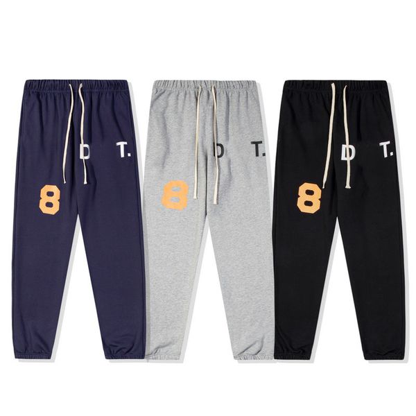 

men's activewear pants suits hip hop d print crew 2 piece sweater jogger pants streetwear neck mens menswear ess sweatpants campaign li, Black