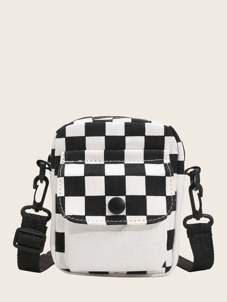 

kids colorblock geo graphic square bag she