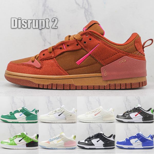 En Düşük Bozma 2 Erkek Kadın Koşu Ayakkabıları 2.0 Tasarımcı Paskalya Pastel Soluk Fildişi Çöl Bronz Malakit Siyah Yılan Derisi Açık Sneakers Boyut 36-45