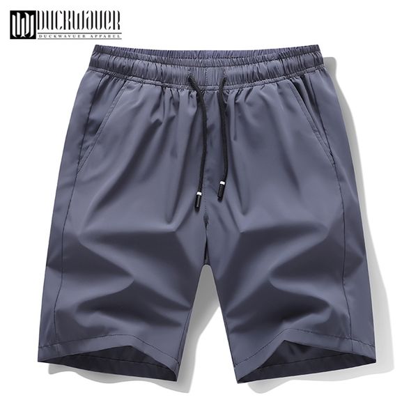 

duckwaver solid fashion short comfortable breathable all-match casual men pocket shorts working men beach short big size 5xl 220407, White;black