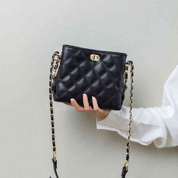 

women's leather bag 2022 summer new versatile fashion chain single shoulder messenger small square bags shoulder tote handbags for wome