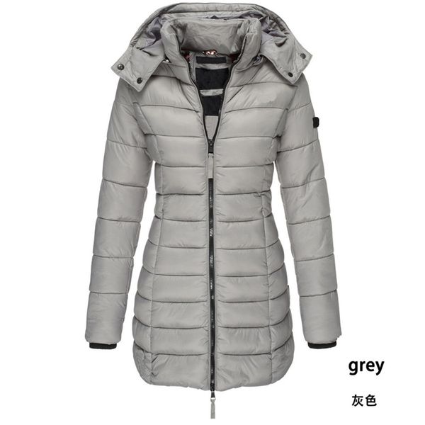 

zogaa warm women parkas new hooded coat solid slim fit cotton padded jackets long women's wadded cotton parka plus size 3xl 201109, Black