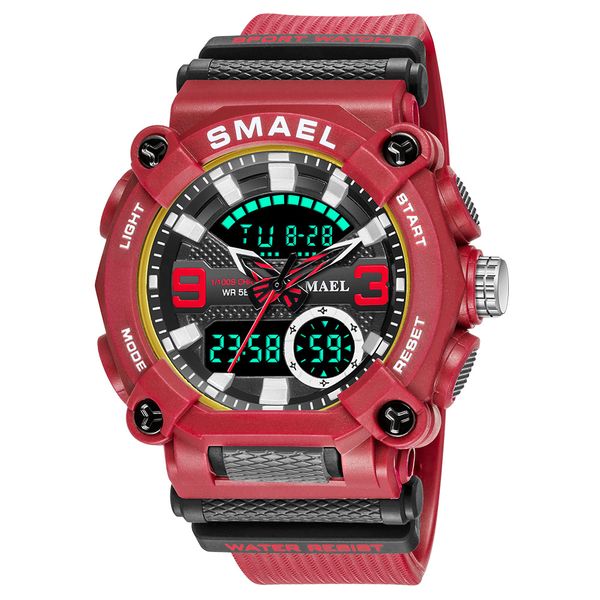 

fashion electronic watch multifunctional three eyes, Slivery;brown