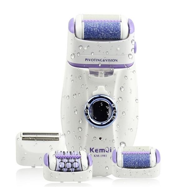 

3in1 women epilator electric female face hair removal lady shaver bikini trimmer body depilatory leg rechargeable depilation 220323