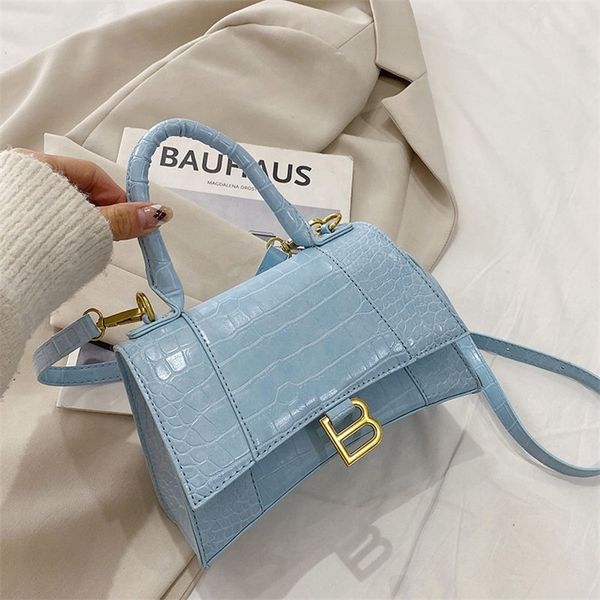 

spring and summer hourglass bag new sling one shoulder minority women's crocodile pattern versatile messenger