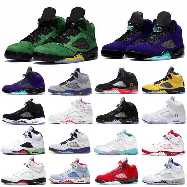 

black metallic basketball shoes men women 5s bluebird anthracite wings island green mens 5 fire red suede blue sports sneakers
