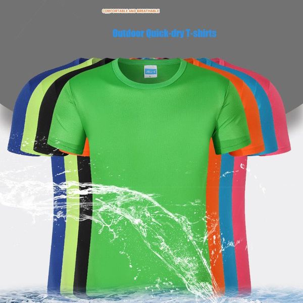

men's t-shirts men's breathable short sleeve sport t shirt gym fitness trainer running t-shirt multicolor sportswear, White;black