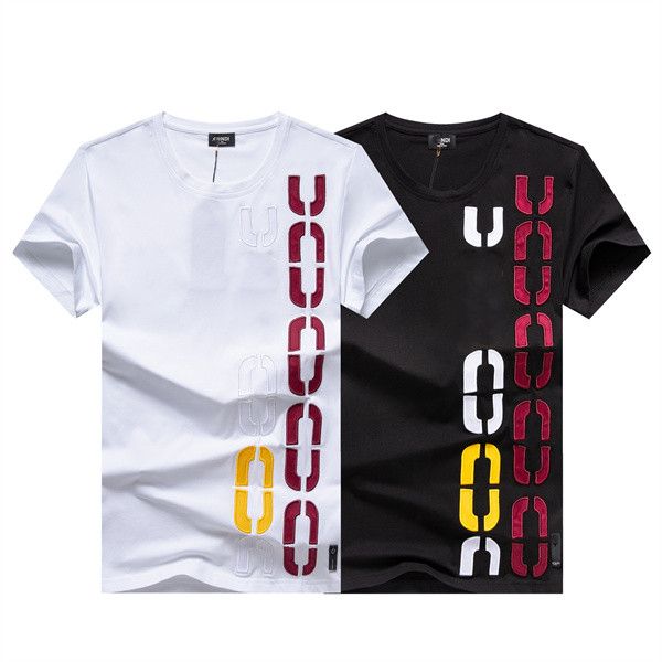 

luxury t-shirt summer men women short sleeves fashion tee cotton t-shirts leisure classic pattern01, White;black
