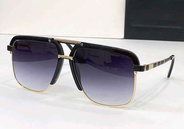 

9086 sunglasses gold/blue gradient lenses pilot shape men sunnies gafas de sol mens sunglasses with box, White;black