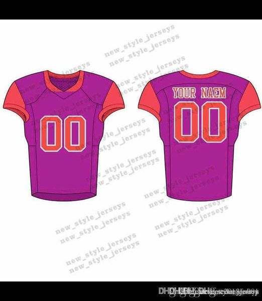 

2020 65men 2019 youth football jerseys army green wine red embroidery logos stitched custom any name any number jerseys, Black;red