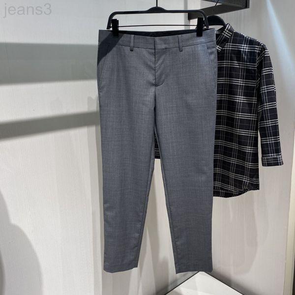 

men's tracksuits designer 2021 casual thin summer men's wear new korean anti wrinkle grey slim fit nine point pants b1gga2219 e40h, Gray