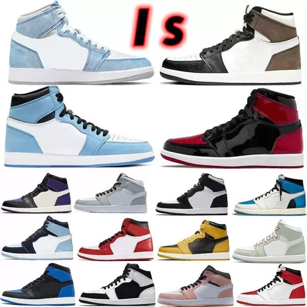 

2022 jumpman 1 mens basketball shoes high unc university blue 1s gold mocha cactus jack obsidian banned bred toe men women trainer sports