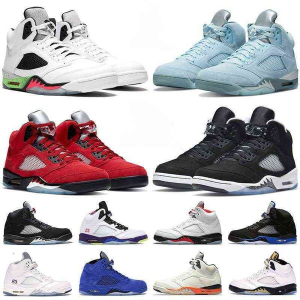 

5s men basketball shoes 5 bluebird moonlight racer blue raging red stealth 2.0 alternate grape what the suede island green mens