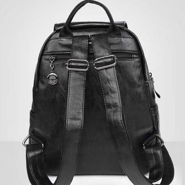 

2022 women's backpacks leather students school bags teenagers girls small backpacks women travel bag mochila bolsas