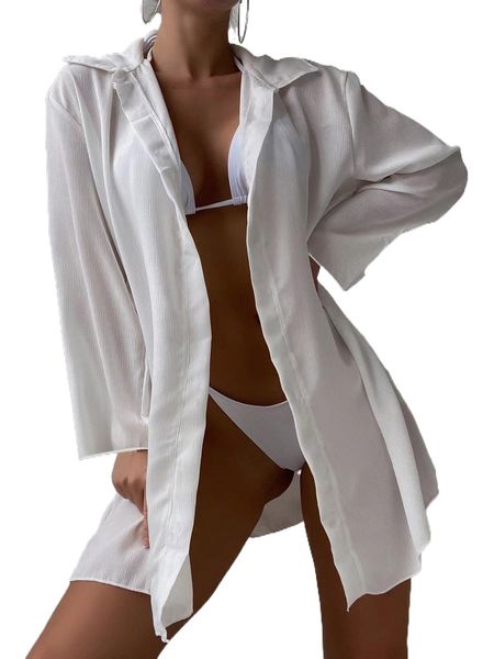 

asymmetrical hem kimono i7mh#, White;black
