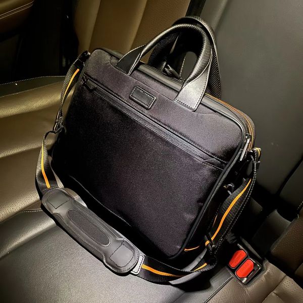 

tumi mclaren premium briefcase handbag nylon fabric boutique