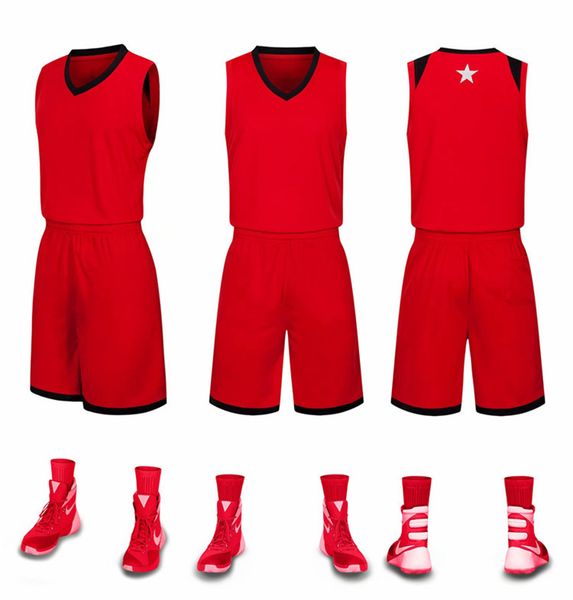 

nb0147 basketball jersey sport wears athletic outdoor apparel college, Black