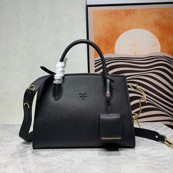 

handbags tote bag women shoulder crossbody bags large pocket cowhide leather removable strap inside fashion letters plain handbag multiple c