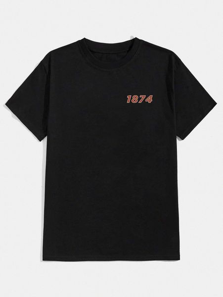 

romwe guys letter graphic tee a7q4#, White;black