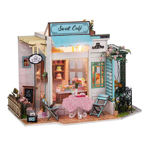 

diy miniature dollhouse building kit mini house toys roombox children birthday gift wooden dollhouse furniture wooden house aa220325