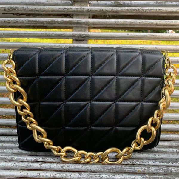 

luxury brand bags fashion leather woman bagute quilted for women flap retro clutch metal chain small shoulder