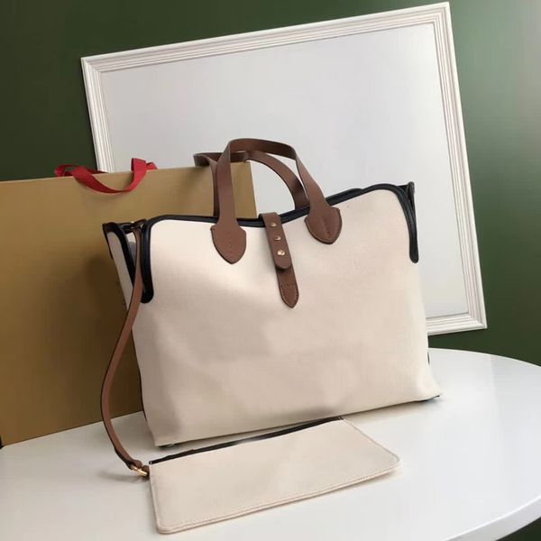

luxurys designers handbags womens fashion tote shoulder bags classic white canvas shopping handbag lady daily storage totes