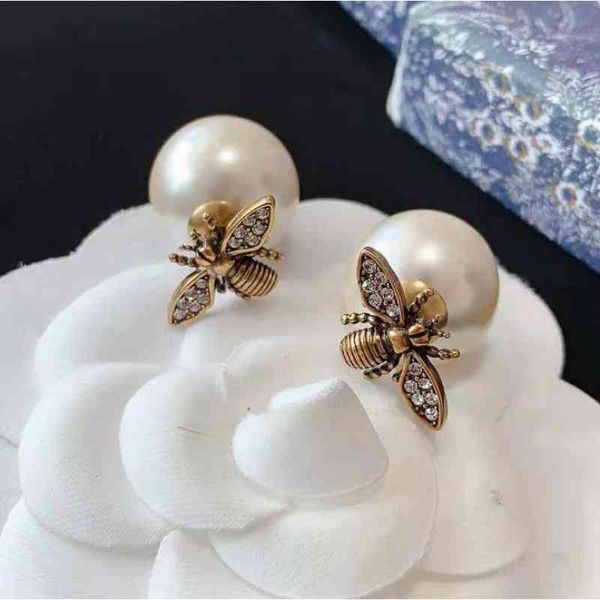 

2022 factory wholesale new home new dijia high version pearl earrings simple versatile tremella needle earrings for women c7kz, Golden