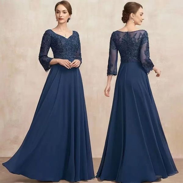 

navy blue lace mother of the bride dresses 2022 beading long sleeveless mermaid prom gowns evening party formal dress, Black;red