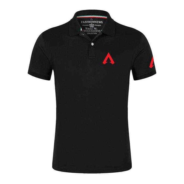 

men's polos apex legends game 2022 summer sports breathable lapel shirts printing casual short sleeves comfortable, White;black