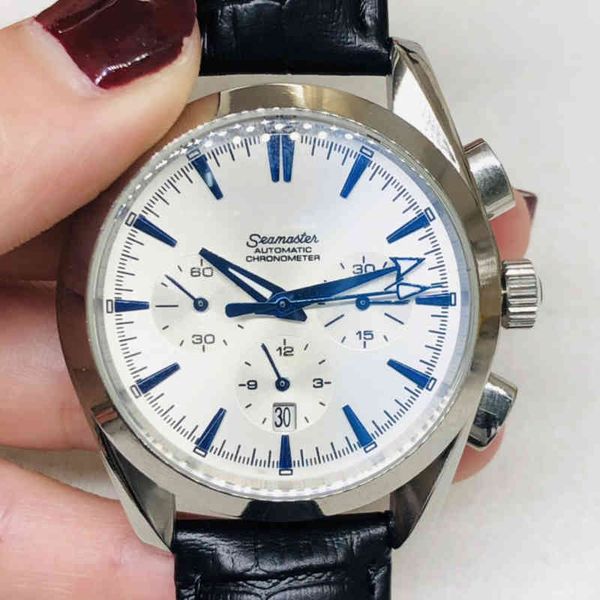 

chronograph superclone watch watches wrist luxury fashion designer automatic mechanical guangliu orchid automatic gl003 mens, Slivery;golden