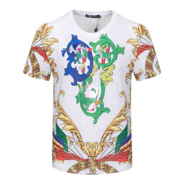 

fashion brand men t shirt summer fitness casual style o neck short sleeve brand streetwear men cotton letter print medusa t-shirt men's, White;black
