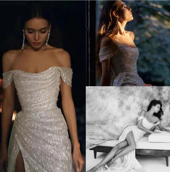 

2022 evening dresses custom made off shoulder high spit floor-length with cloak new items prom dresses, Black