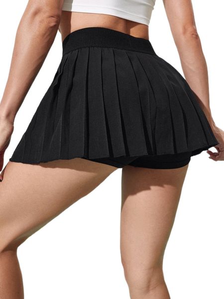 

pleated tennis sports skort 552h#, Gray