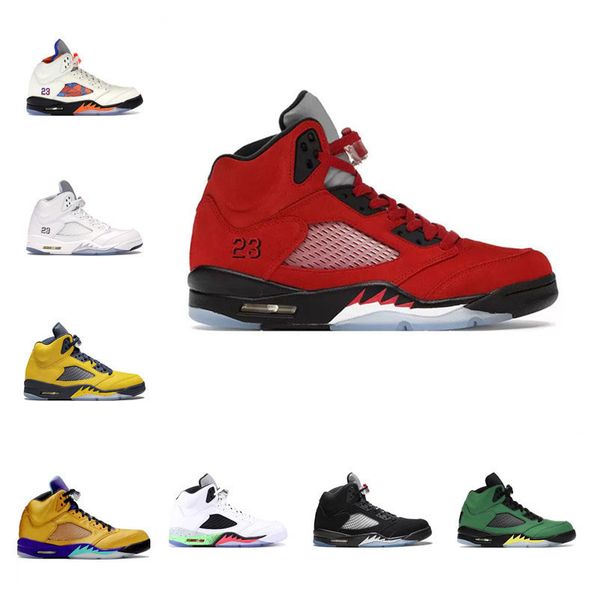 

mens basketball shoe for men 2022 5s red 5 stealth 2.0 what the jumpman white cement metallic international flight oreo mens retro racer blu