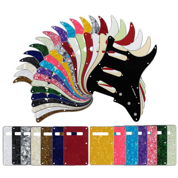 

11 hole sss pickguard scratch plate back plate set for electric guitar accessories parts