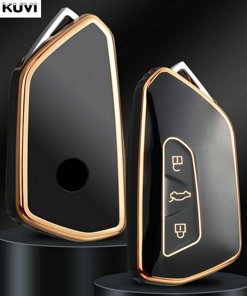 

tpu car remote key case cover shell for vw volkswagen golf 8 mk8 2020 for skoda octavia for seat 3 button protecotr fob keyless