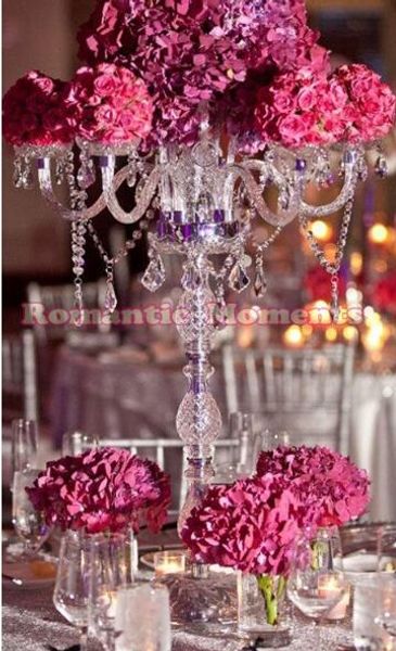 

crystal wedding candelabras table centerpiece