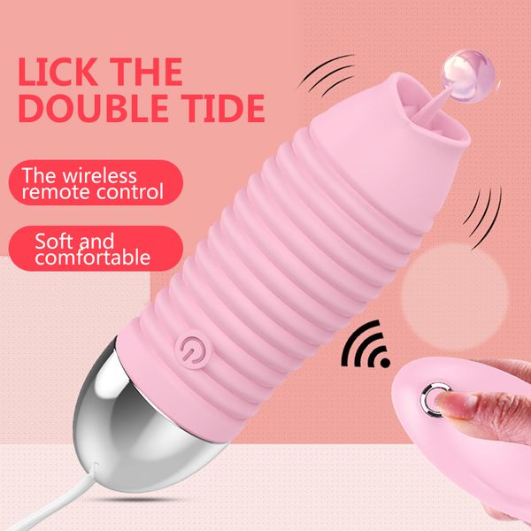 

wireless remote tongue vibrators 10 mode usb rechargeable vibrating egg g-spot massage licking clit stimulator toy for women