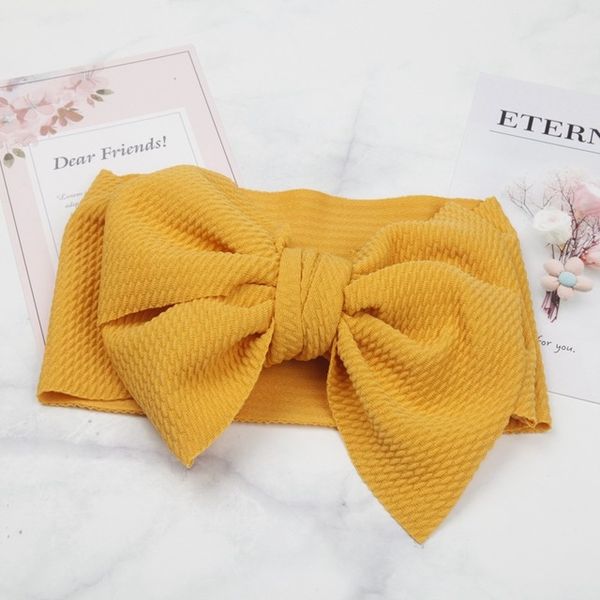 

fashion newborn lovely big bow elastic headband head warp popular kids fish scale patter cute soft hair accessories, Slivery;white