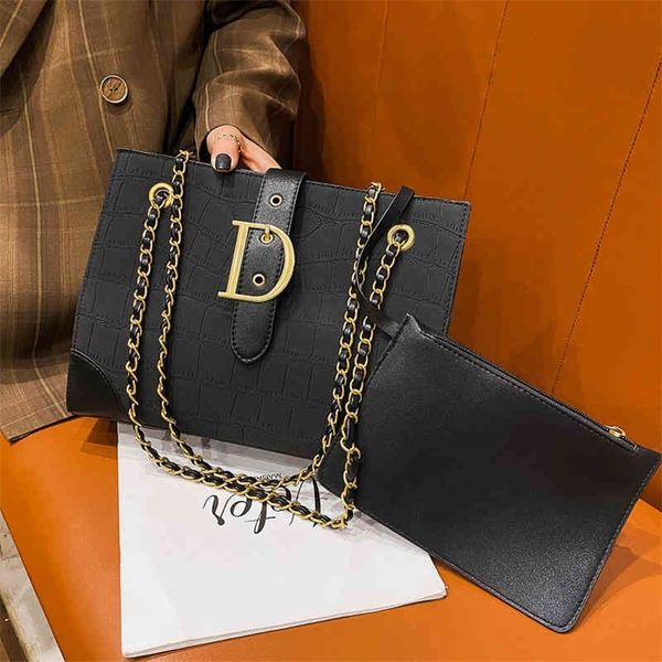 

frosted shoulder bag women winter bag stone chain two piece set mother bag damp 80% off store online