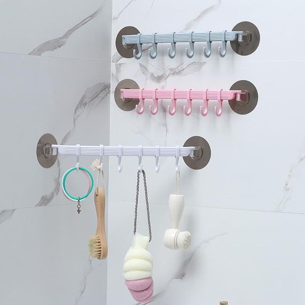 Крюки рельсы 1pcs самоклеиваемая регулируемая липкая стена для крючка для домашнего стирания ABS/PP/PVC Cloth Hanger MustableHooks