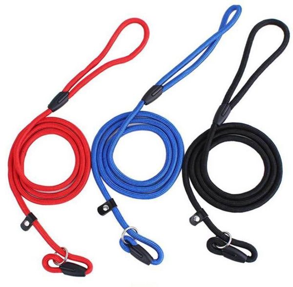 Hundehalsbänder Leinen 200 teile/los Haustier Nylon Seil Training Leine Slip Blei Strap Einstellbare Traktion Kragen SN3723Dog