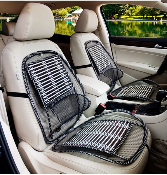 

1pcs four seasons universal car lumbar massage seat breathable cushion bamboo silk cooling pad