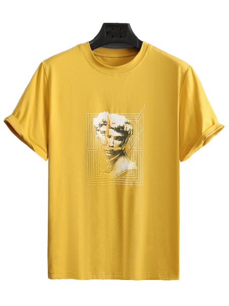 

men figure graphic tee m4za#, White;black