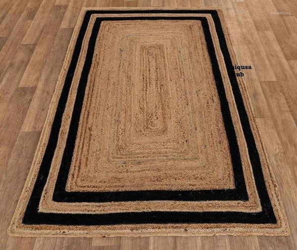 Tapete de tapetes 100% de juta natural runner de estilo de vida decoração de casa decoração de carpete decorationcarpets