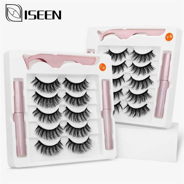 

235 pairs magnetic eyelashes 5 magnet false waterproof eyeliner tweezer set fake extension lashes 220518