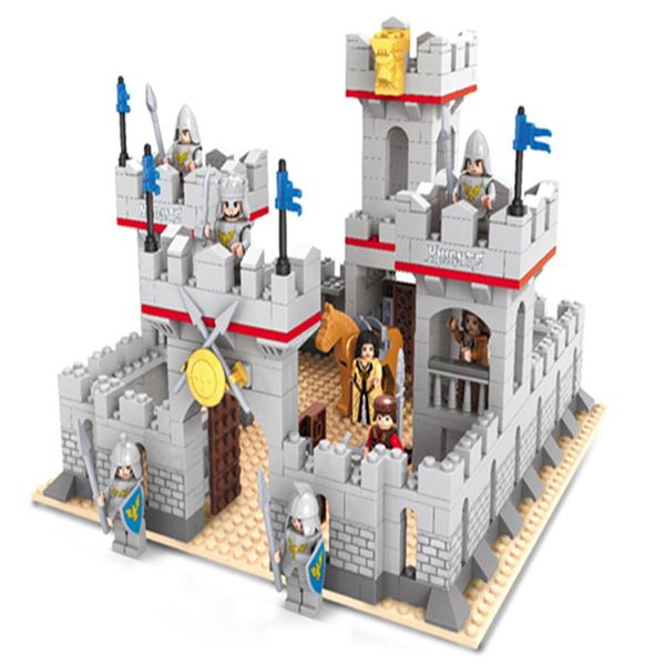 

compatible splicing blocks granule castle series medieval assembling model toys home decoration puzzle assembly265n